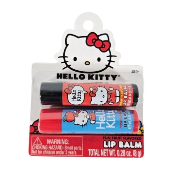 Hello Kitty Other - Hello Kitty Fun Fruit Flavored LIP BALM Sanrio 2019 NEW SEALED